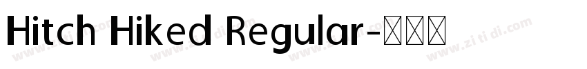 Hitch Hiked Regular字体转换